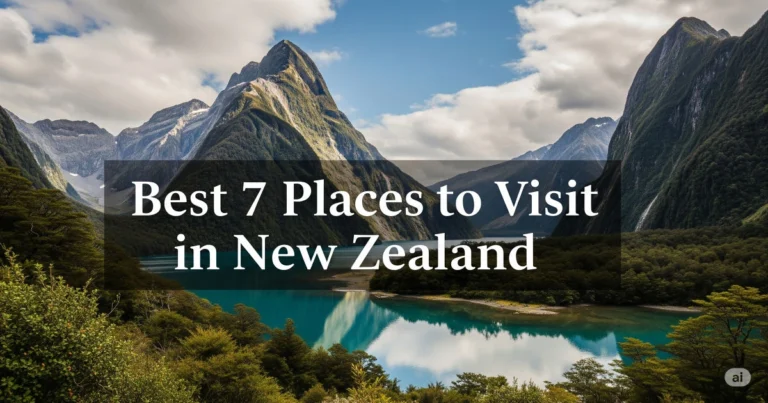 Best 7 Places to Visit in New Zealand